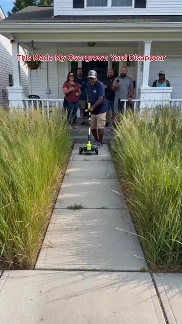 Still lugging around bulky lawnmowers? This lightweight lawnmower is easy for girls to use, and it's half price for a limited time! Link below!#lawnmower #gardenhacks #womanpower #yardmaintenance