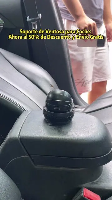 Soporte para móvil para navegación en coche, soporte multifuncional para vehículo, giro 360° y regulación vertical ±25°, soporte adhesivo para salpicadero #phoneholder #navigation #carmount #carphoneholder #brackets  