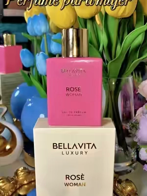 Bellavita Luxury Rose Woman Eau De Parfum 100ML | Floral & Long Lasting Perfume for Women | Luxury & Romantic Fragrance Gift for Women | Vegan & Cruelty Free @BellaVitashop 