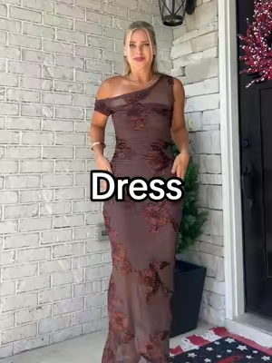 A bodycon one shoulder mesh dress that gives you a stunning silhouette.  #bodycondress #meshdress #floraldress #maxidresses #womensdresses 