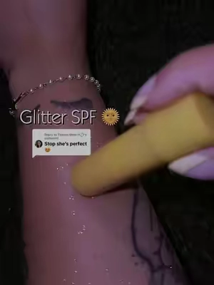 Replying to @Tammy.Mom.H💍 she really is! 🌸✨✨  . . #elfcosmetics #suntouchablesunscreen #glittermakeup #elfglitzspf  #SPF 