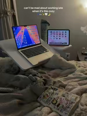 the coziest work setup! #desk #standingdesk #workingfromhome #tiktokshopsummersale #tiktokmademebuyit 