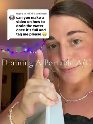 Replying to @n!kk! Here’s how to drain the Garvee portable air conditioner! I only use the cooling mode & haven’t drained it yet, so this is how much water is in there after about two months of consistent use ❄️🧊 #portableac#airconditioner#portableairconditioner#windowac#airconditioning 