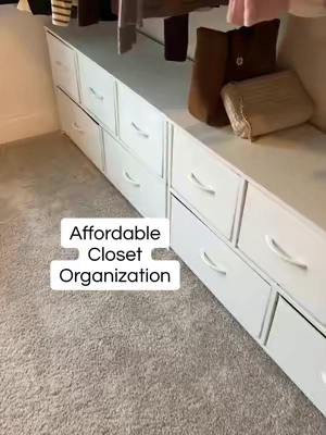 Affordable + looks nice + finally organized = 🤩 🤩 ##closetorganization##closetstorage##dressers##organizedhome##closetgoals
