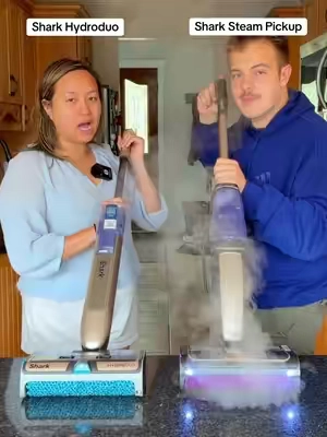 Which best-selling shark vacmop is the better buy? Hydroduo vs Steam Pickup 3:1? #sharksteampickup #vacuummop #steamcleaning #floorcleaning 
