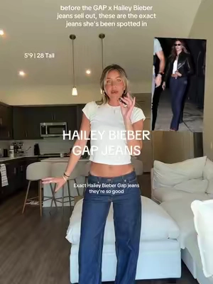 the exact jeans Hailey Bieber has been spotted in from GAP 