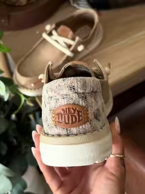 The perfect neutral color that goes with everything! Sooo cute and comfy @HeyDude #heydude #heydudeshoes #leopardprint #tiktokshopsummersale #tiktokshopcreatorpicks 
