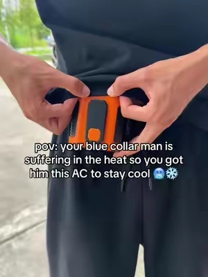 #coolingfan #portablefan #fan #waistfan #bluecollar 