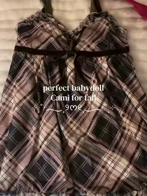 Part 108 | the top/ cami is so cute for fall with some boot and long lace socks!!! 🤎🧥🍁👢#babydolltop #falloutfits #fallaesthetic #outfitsinspo #coquette Y2K dress cami lace brown cozy season twilight bella swan viral trend fall outfit inspo brown dress cami top Y2K 2000s feminine 