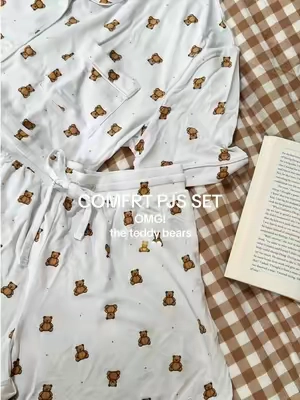 This might just be @Comfrt cutest PJ set yet🧸🤍 obsessed! #comfrt #pjset #coolingpajamas #comfrtpjs 