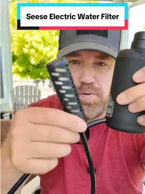 If you hike, camp, climb, fish, hunt or do anything that takes you to remote places where you might need emergency water, this electric pump water filter from Seese is a perfect addition for your backpack. Never leave home without a way to purify water. #waterfilter #survivalist #prepper #survivalgear #tiktokshopcreatorpicks 