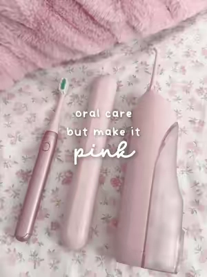 I love that you get an electric toothbrush and waterflosser for such a good price!! makes brushing my teeth feel extra fun 🫶🏼 @AquaSonic — #pink #aquasonic #toothbrush #SelfCare #waterflosser