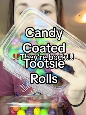 Coated tootsie rolll restock!! Grab them before they’re gone again!! #tootsierolls #gumballs #tribecacurations #candycoatedtootsierolls 