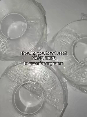 love it #nanotape #doublesidedtape #organizing #roomdecor 