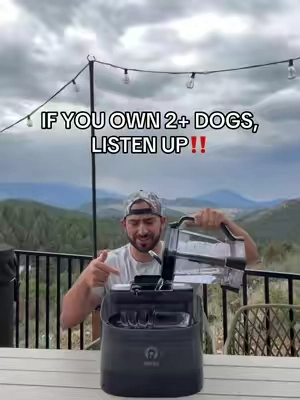 Hapaw dog water fountain