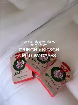 too good to miss out on im ready 🎀🎄🤶🛷 @Kitsch #pillowcase #satinpillowcase #pillowcases #falltok
