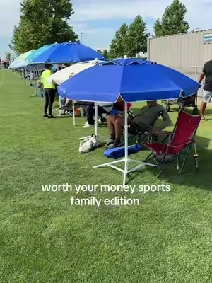 Year 12 being a soccer mom and this is one of the best things we purchased. Protect yourself from UV rays with not just spf but with a proper shade too  #ammsunumbrella #umbrellawithstand #beachumbrella #canopy #outdoorsports 