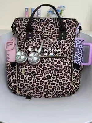 Office, campus, airport – this leopard bag does it all. 🐆 Active discount now – your daily hero awaits! 🦸‍♀️#backtoschool #TikTokshopbacktoschool #lovevook #backpack #schoolbag 