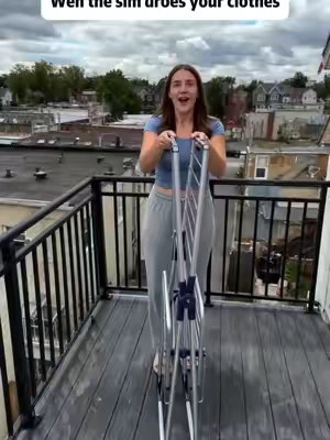 Stop Using a Dryer for Your Clothes ❌ Try This Instead#tiktokshop #laundryhack #dryingrack #homeessentials #laundryday 