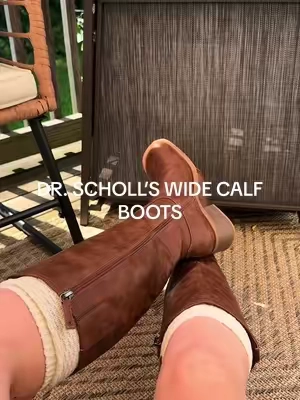 the most comfy pair of boots you’ll ever find 😌  #drscholls #fallfashion #widecalfboots #drschollsboots #falloutfits 