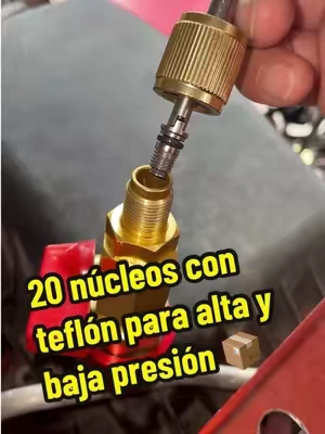 Herramienta para desmontar e instalar núcleos de válvula, juego de herramientas para núcleos de válvulas de aire acondicionado de alta y baja presión, para sistemas de refrigeración #tiktok#tiktokshoop#ACValveCore#ACLeakRepair #ValveCoreTool