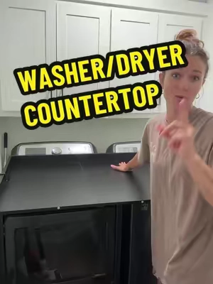 Front load washer/dryer Countertop! Heavy duty & super nice product…. For FRONT LOADERS 😅 #laundryroom #laundryroommakeover #laundryroommusthaves #laundryroomhack #washerdryercountertop 