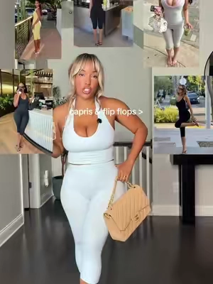 the quality is so good girls.I’m 5’5 175lbs wearing a Large.  #matchingset #capris #afforablefashion #tiktokshopsummersale #matchingsets 
