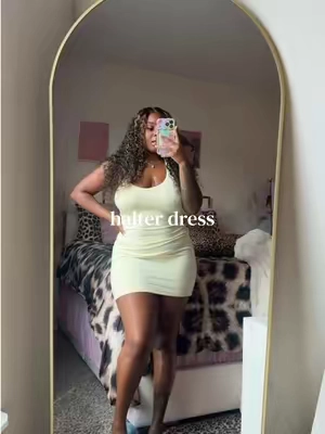 love a cute throw on piece 😍🥰 #halterdress #tiktokshop #minidress #fyp #summervibes 