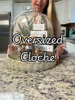 Decorative Glass Cloche for Kitchen, Dining Table & Seasonal Decor #seasonaldecor #homedecorideas #falldecor #christmasdecorating #tiktokshopsummersale @QVC, Inc 