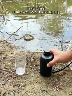 Running out of clean water can ruin any trip. This portable water purifier lets you drink with confidence wherever you are. Small enough to fit in your backpack. Powerful enough for every adventure.#Hiking #Outdoors #camping #waterpurifier #skills 