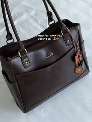 the perfect work, school or travel bag 👜✨ #workbag #totebags #totebagaesthetic #largebag #whatsinmybag 