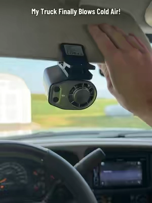 This little cooling fan does very well keeping my truck cab cool in the summer! #tiktokshopjumpstartsale #carfan #portablefan #cliponfan #acfan 