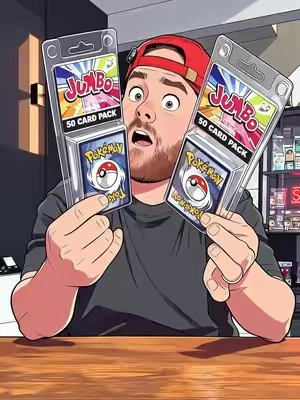 Abriendo estos paquetes jumbo de Pokémon me llevé varias sorpresas. Nunca sabes qué cartas pueden salir… y algunas sí pueden valer mucho más de lo que imaginas. #TikTokShopCreatorPicks #TikTokMadeMeBuyIt #TikTokShopSummerSale #PokemonCards #PokemonTCG Pokemon jumbo packs, Pokemon cards, Pokemon card opening, Pokemon TCG, card collecting, rare Pokemon cards, QVC Pokemon, 3 Bros Pokemon