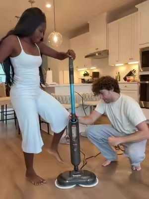 Mop + steam + sanitize all in one? #bissellspinwave #steammop #steamcleaning #spinmop #qvc 