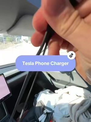 Insanely fast phone charger upgrade for your Tesla #tesla #teslatok #teslacheck #tiktokshopsummersale #tiktokshopcreatorpicks 