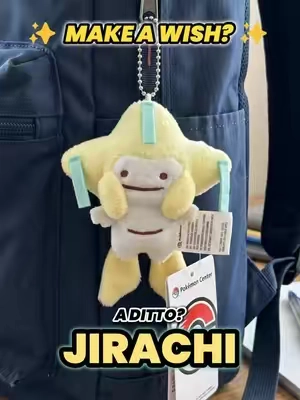 Can a Ditto-Jirachi still grant wishes? ⭐😆 We can't get enough of these clumsy Ditto transformations! Check out the adorable Gen 3 mascot, Jirachi, alongside the rest of the crew. 🏆 100% Official Quality: Imported straight from the Pokémon Center, these 6-inch plush keychains feature a durable hook—perfect for upgrading your everyday backpack! 🎒 🔥 Massive Lineup: Eeveelutions, Gengar, Dragonite, Lucario, Mimikyu, and Kanto Starters! 👇 Grab yours below to explore all the styles before they sell out! 🛒 #pokemonplush #pokemoncommunity #ditto #pokemontiktok #tiktokshopsummersale