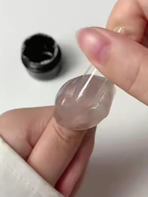 More than glue… it’s the reason your nails stay put 💅✨#diynailsathome #fypagee #easynails #nailglue #gelxnails 