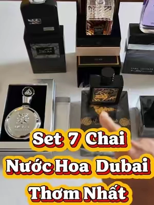 Set 7 chai nước hoa Dubai thơm nhất, Tiktok shop đang bán. #nuochoadubai#dubaipefume#nuochoanam#lattafa#minhnguyen 