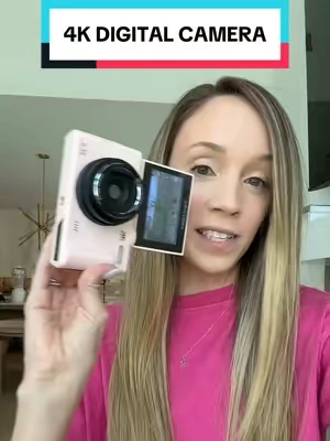 Vintage vibe camera that doesn't cost a million dollars 💗 #digitalcamera #retrocamera #vlogging #affordablecamera #tiktokshopcreatorpicks 
