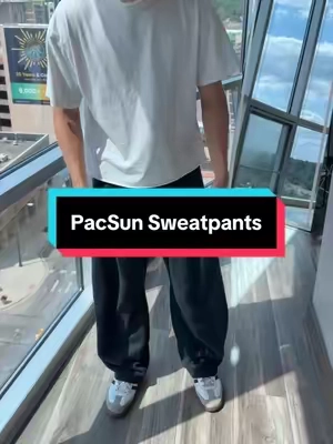 He’s 6’1 170 wearing size L🙌 #pacsun #sweatpants #tiktokshopmademebuyit #baggyfit #baggysweats 
