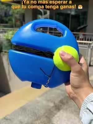 Practica tenis solo sin compañero, dispositivo versátil para cualquier espacio, rebote amplio y muy resistente.#tennis #sports #goodthing #fyp #tiktok 
