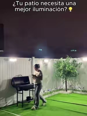 Envidio a la gente que tiene un patio con luces asi. #SummerGarden #Daphino #tiktokshopsummersale #amzonfinds #solarpanel
