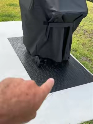 65” Grill Mat #grillmat #cuisinart #bbqseason #grillingseason #blackstonegriddle 