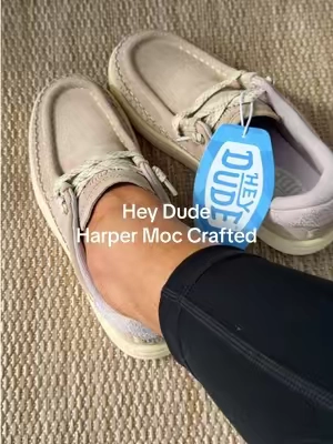 The new Harper Moc Crafted by Hey Dude are the comfiest shoes you’ll put on your feet this fall. #heydudeshoes #womenssneakers #heydudewendy #fallclogs #tiktokshopcreatorpicks 