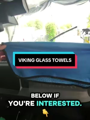 Do the crinkle glass towel actually work? #fyp #glass #towels #cardetailing #streakfree @VIKING Car Care 