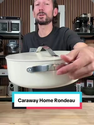 The one pan from Caraway Home that can do it all #carawayhome #rondeau #cookware #nonstickcookware #tiktokshopcreatorpicks 