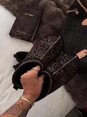 #evellyhootd ##leopardplatform##fallvibes##platformslipper