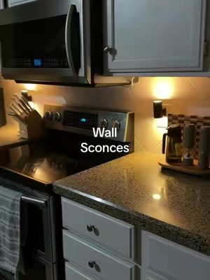 Wall sconces make the biggest difference and I love that these have a dimmer! #wallsconce #homelighting 