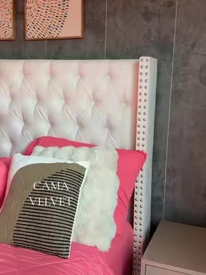 [SummerSale]Amerlife Velvet Upholstered Modern Queen Platform Bed Frame - 51.6" Tall Wingback Headboard, Deep Button Tufted, Padded High Profile Bed, No Box Spring Needed, SummerVibes/Christmas Gift, Modern Bed Frame, Queen Bed Frame @amerlifeofficial  #cama #bedroomdecor #homeimprovement #velvet #luxurybed 