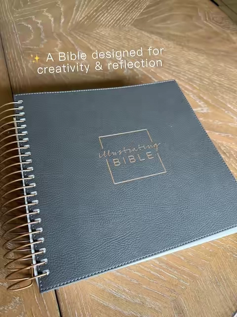 So much room to journal and write all your thoughts down in this spiral Bible ❣️ #spiralbible #journalingbible #bible 